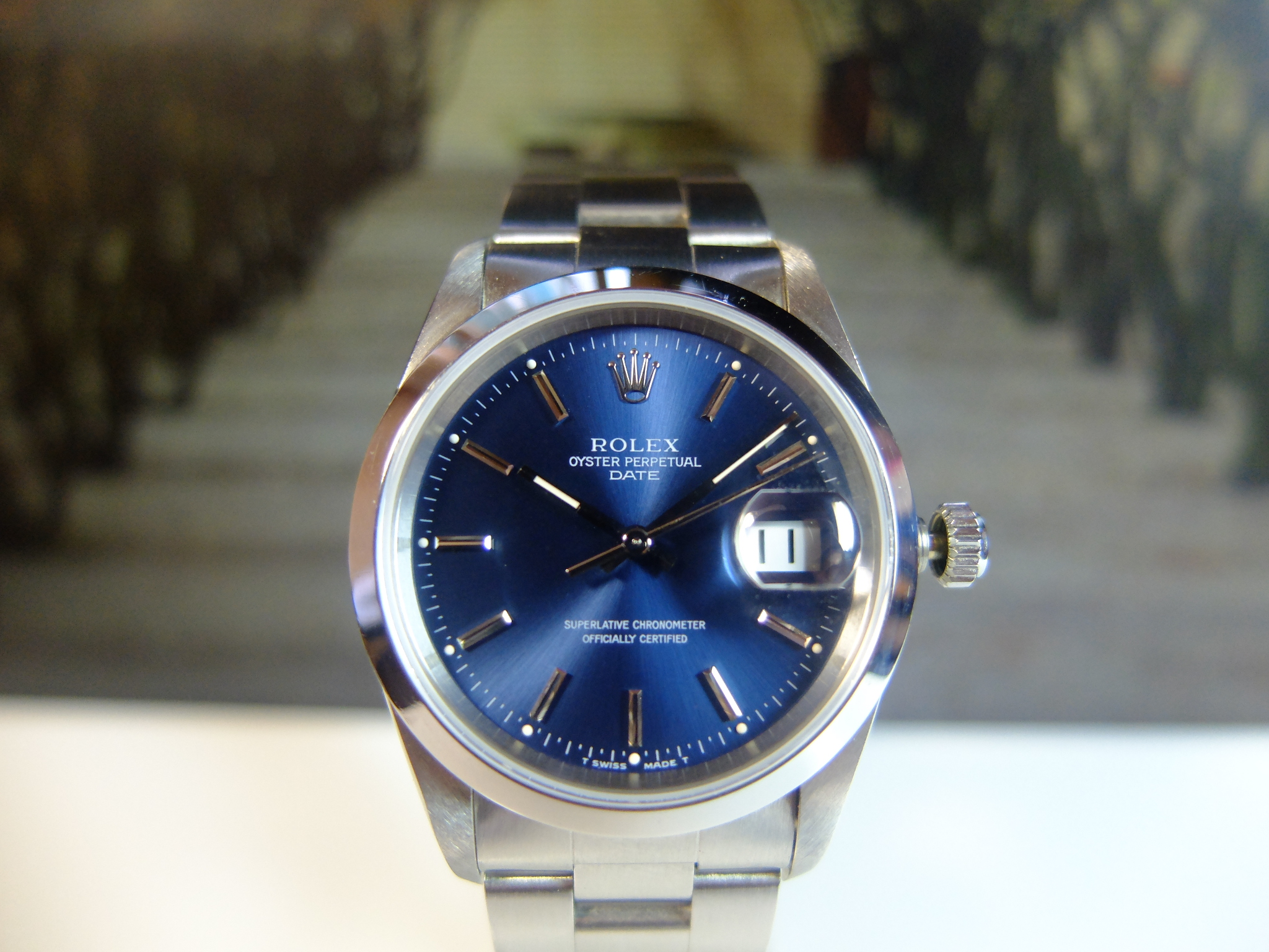 Rolex 15200 blue on sale dial